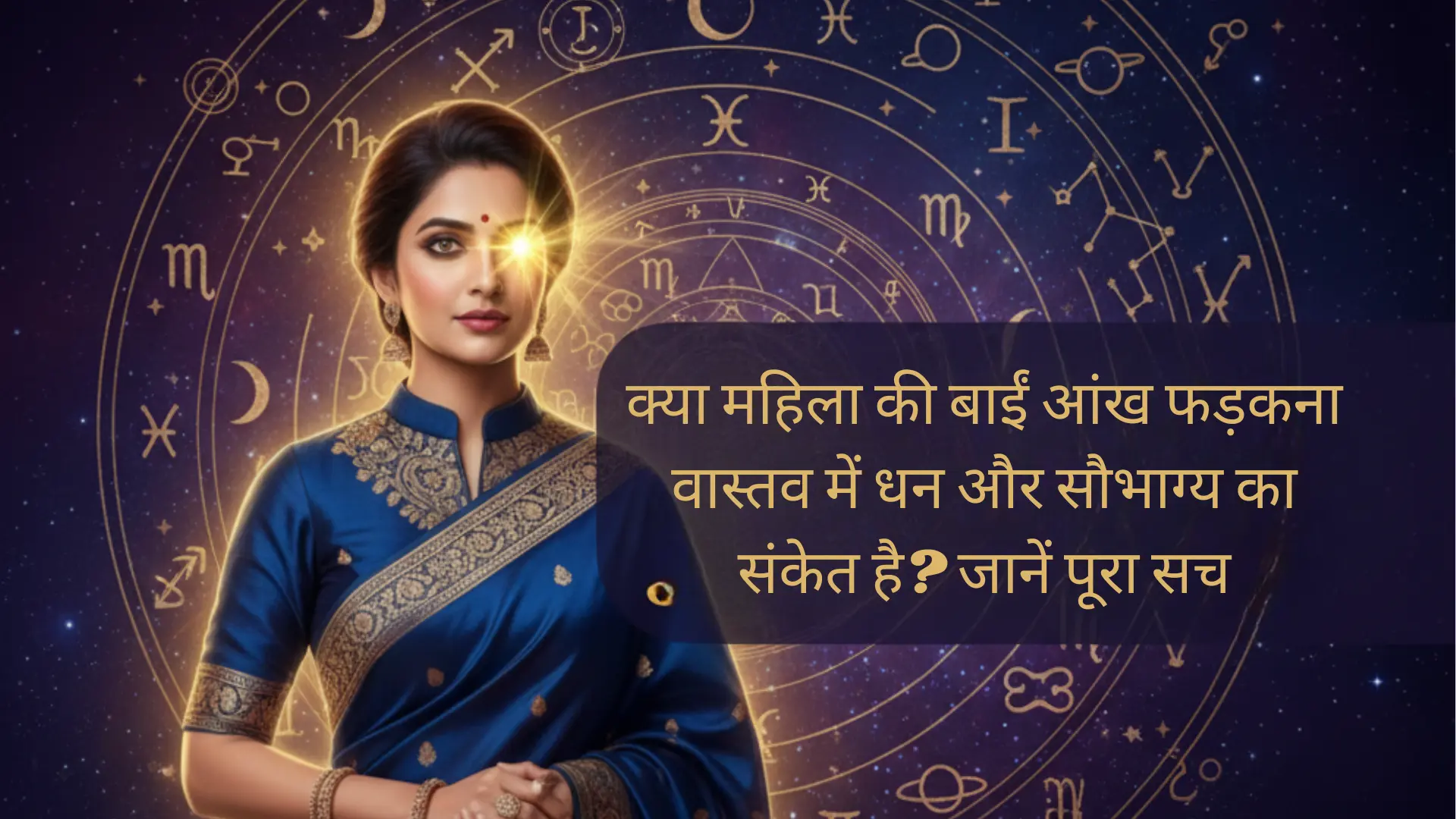 महिला की बाईं आंख फड़कना