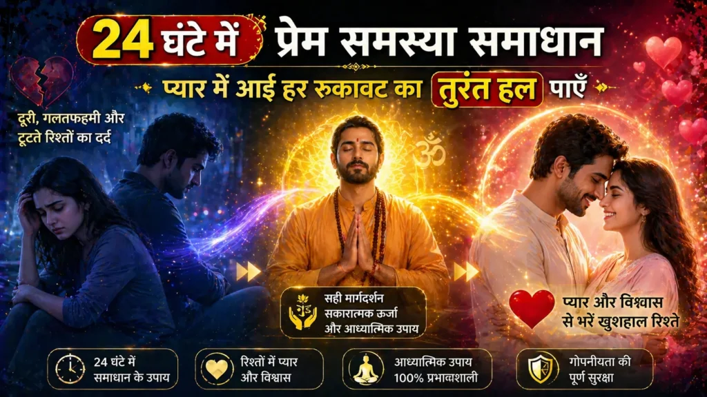 24 घंटे में प्रेम समस्या समाधान