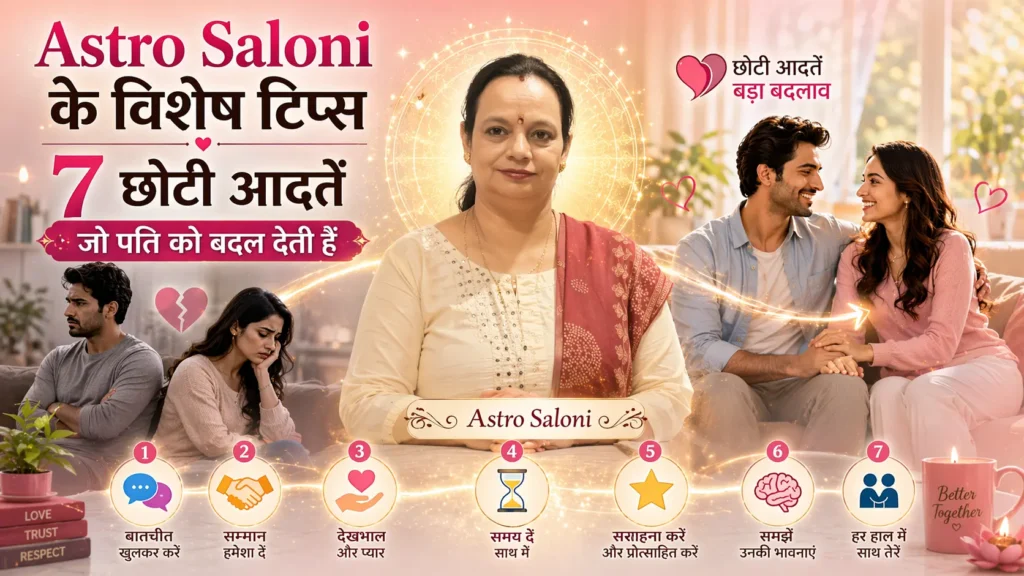 Astro Saloni के विशेष टिप्स — 7 छोटी आदतें जो पति को बदल देती हैं