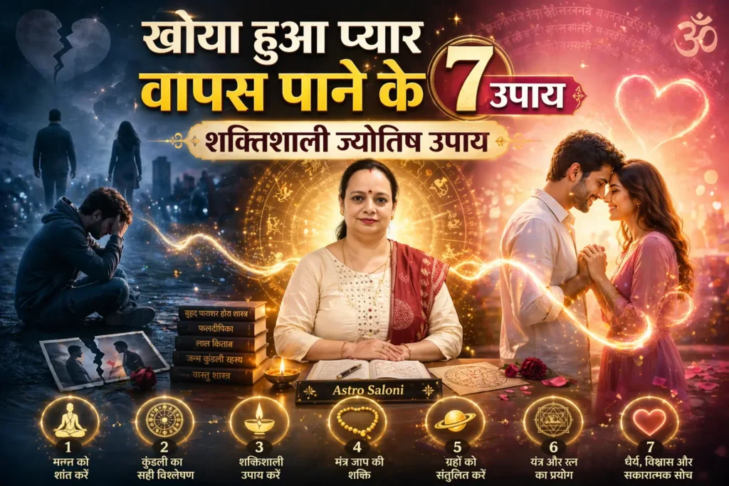 खोया हुआ प्यार वापस पाने के 7 शक्तिशाली ज्योतिष उपाय