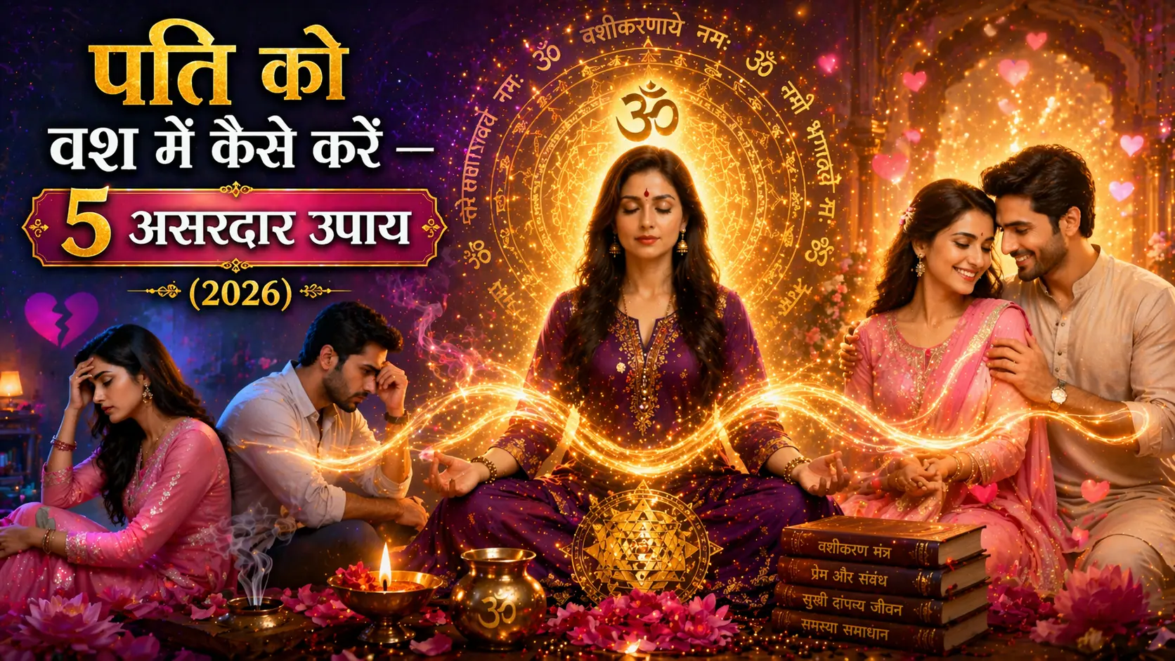 पति को वश में कैसे करें — 5 असरदार उपाय (2026)
