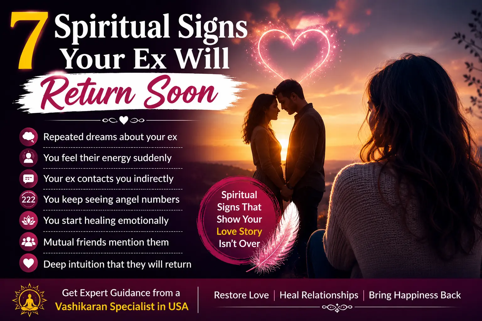 spiritual signs ex will return