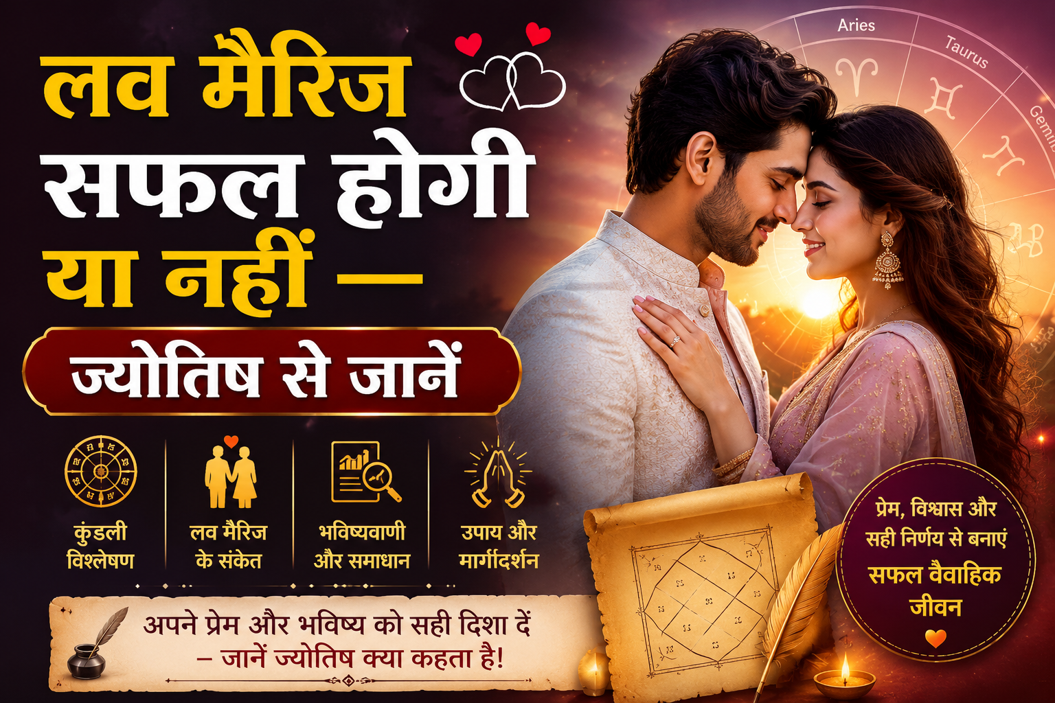 लव मैरिज ज्योतिष भविष्यवाणी