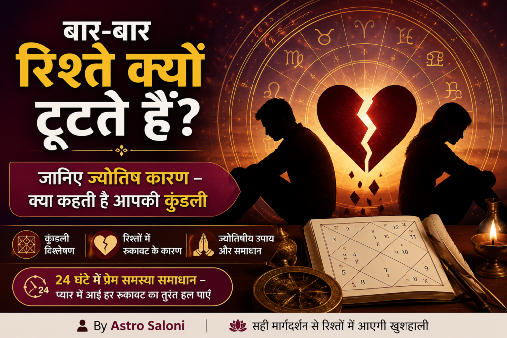 रिश्ते टूटने के ज्योतिष कारण
