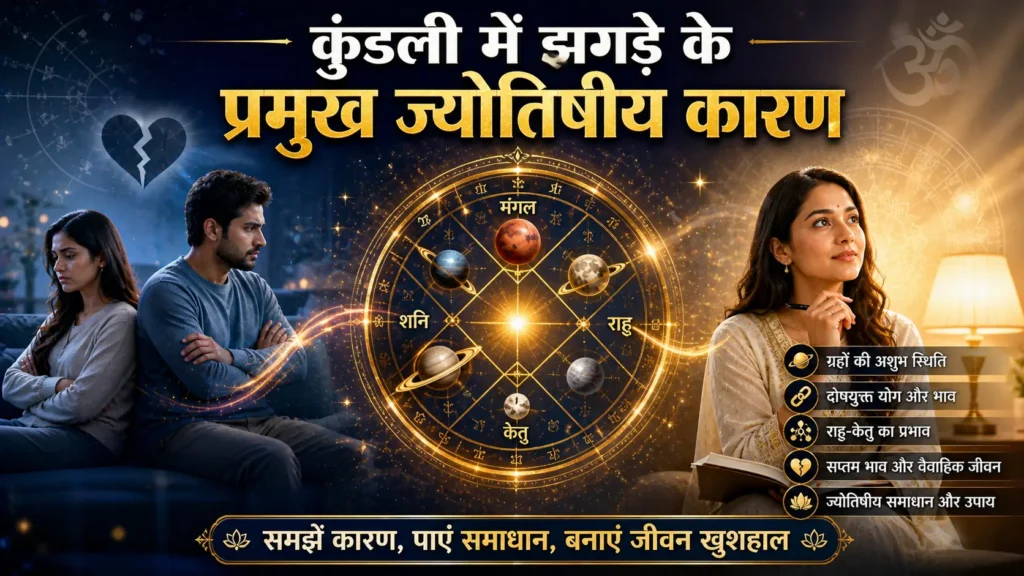 कुंडली में झगड़े के प्रमुख ज्योतिषीय कारण
