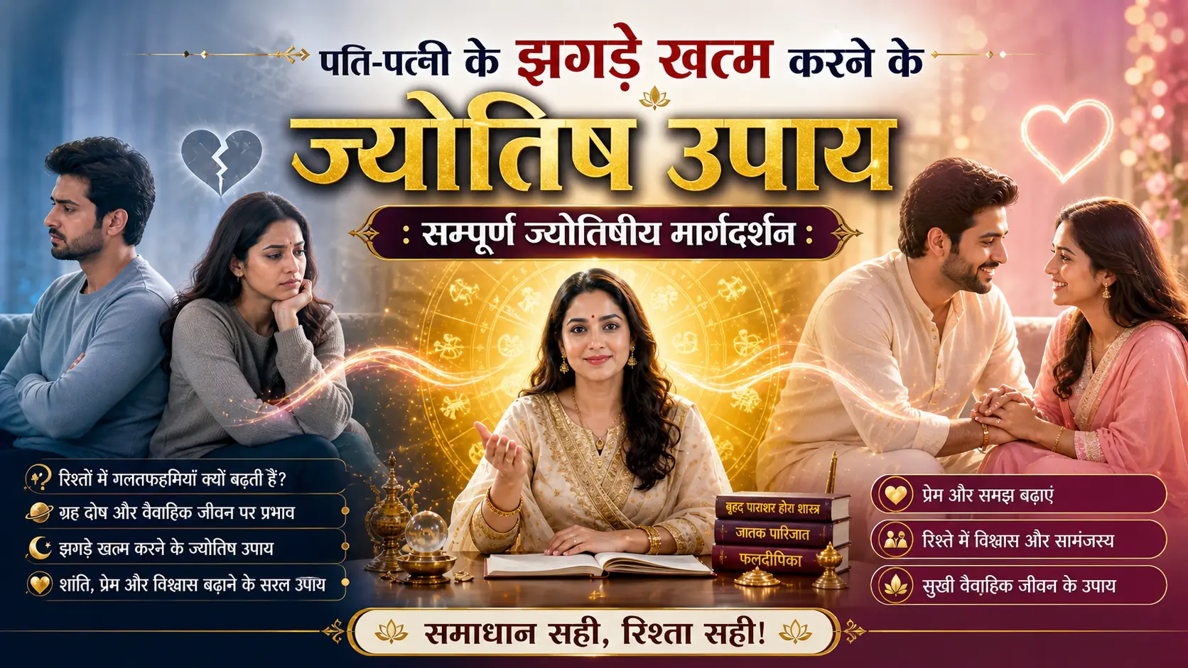 पति-पत्नी के झगड़े खत्म करने के ज्योतिष उपाय