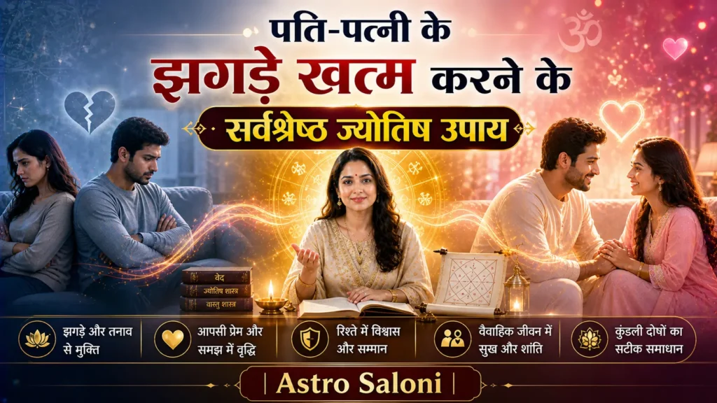 पति-पत्नी के झगड़े खत्म करने के सर्वश्रेष्ठ ज्योतिष उपाय