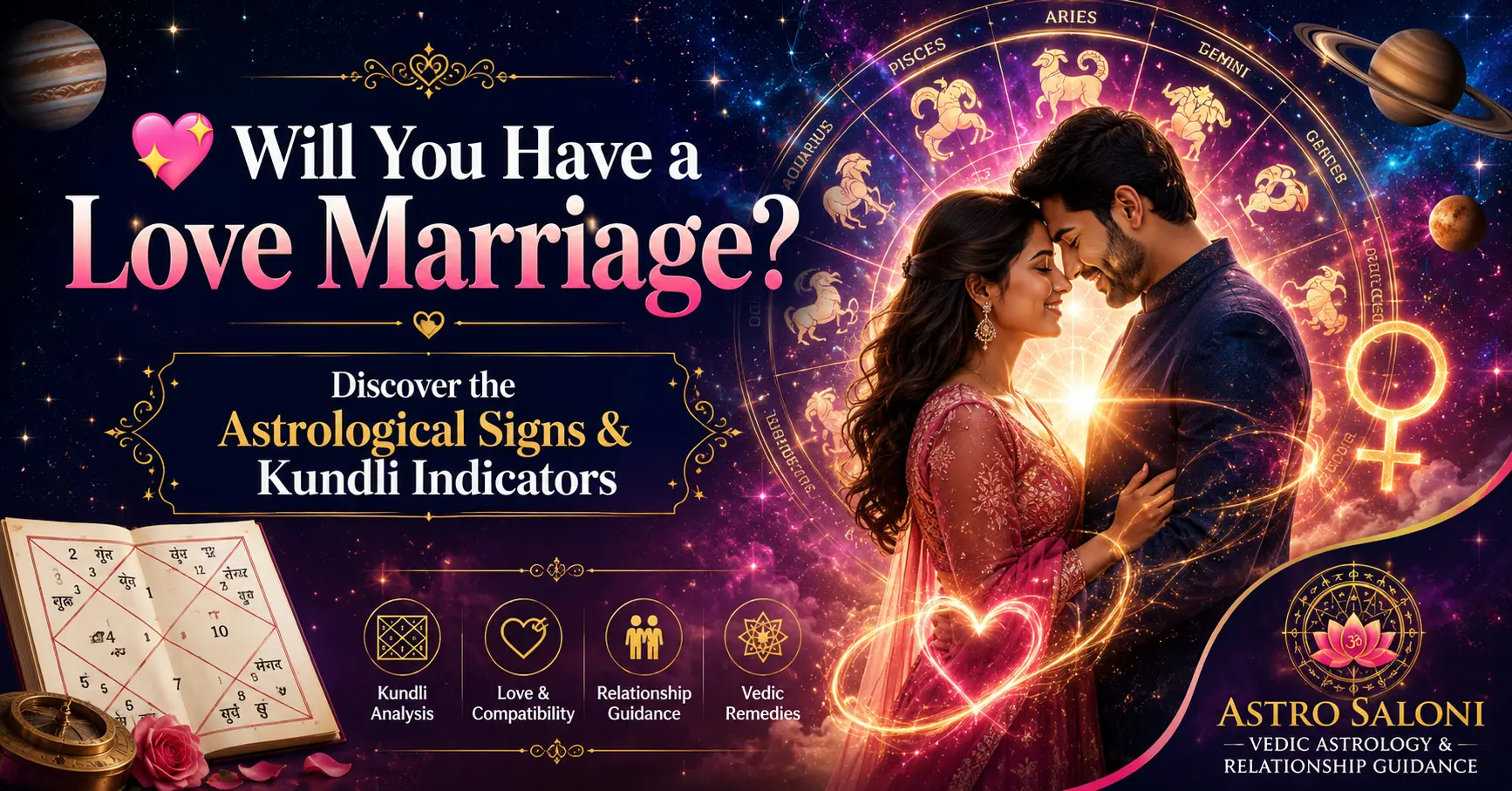 Will You Have a Love Marriage? Astrological Signs & Kundli Indicators